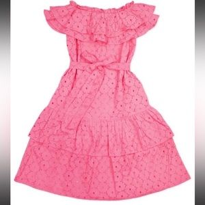 Elizabeth Wilson Francis Dress in Pink Eyelit